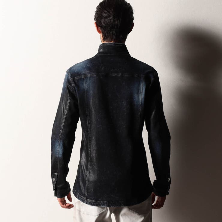 【RIELABO】ハイストレッチデニムスタンドシャツブルゾン | NICOLE | 詳細画像5 