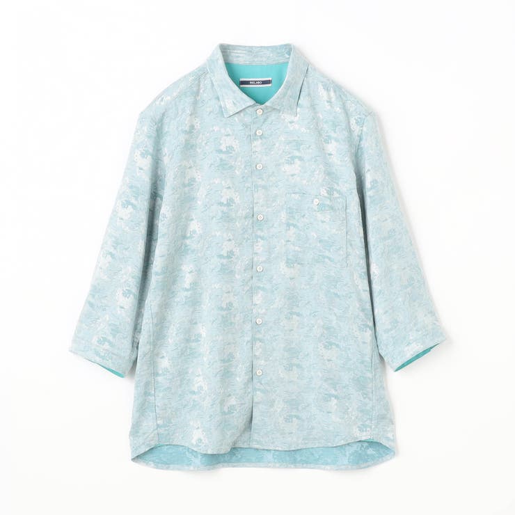 【RIELABO】ブライトジャカード 7分袖レギュラーカラーシャツ | NICOLE | 詳細画像10 