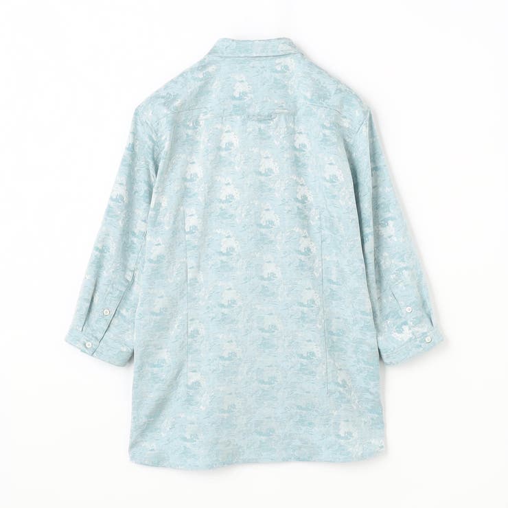 【RIELABO】ブライトジャカード 7分袖レギュラーカラーシャツ | NICOLE | 詳細画像11 