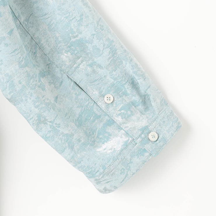 【RIELABO】ブライトジャカード 7分袖レギュラーカラーシャツ | NICOLE | 詳細画像13 