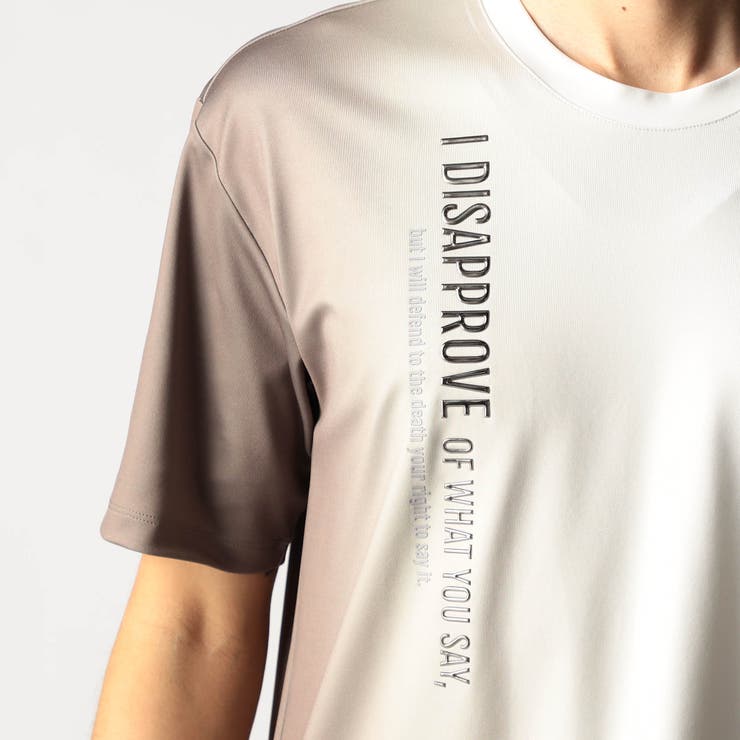 グラデーションストレッチポンチロゴTシャツ | NICOLE | 詳細画像10 