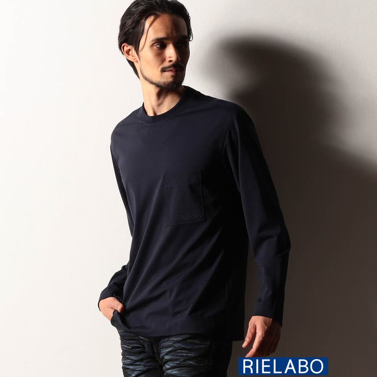 【RIELABO】シルク混ストレッチスムースクルーネックプルオーバー | NICOLE | 詳細画像1 