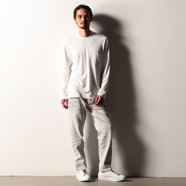 【RIELABO】シルク混ストレッチスムースクルーネックプルオーバー | NICOLE | 詳細画像2 