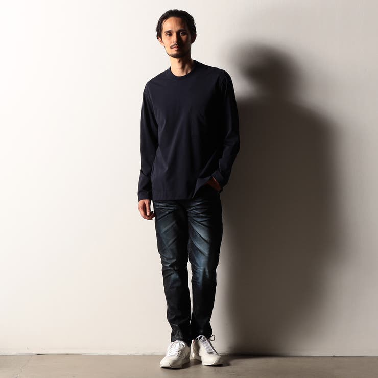 【RIELABO】シルク混ストレッチスムースクルーネックプルオーバー | NICOLE | 詳細画像4 