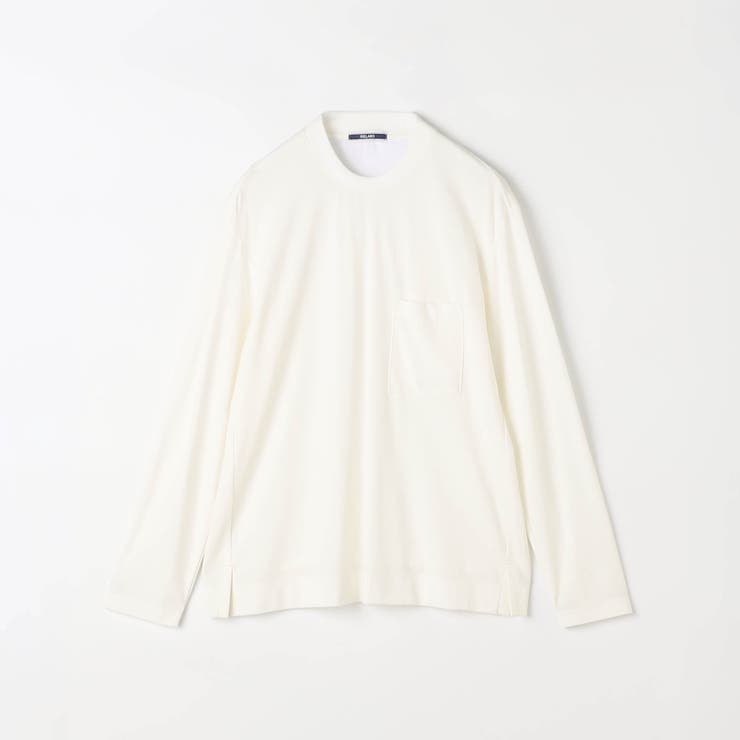 【RIELABO】シルク混ストレッチスムースクルーネックプルオーバー | NICOLE | 詳細画像5 