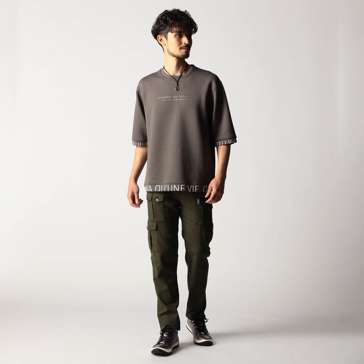 スポンジダンボールニット 5分袖プルオーバー | NICOLE | 詳細画像4 