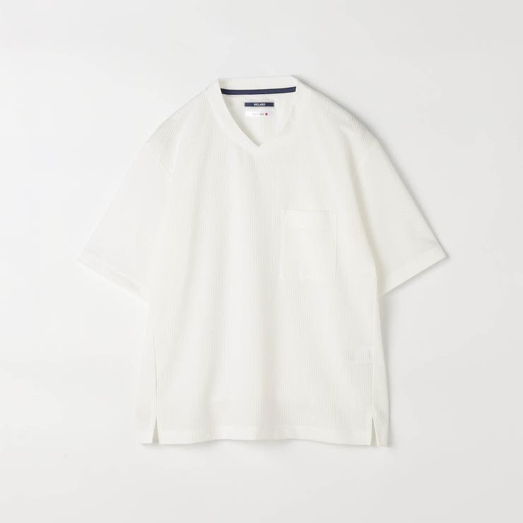 【RIELABO】サッカートリコット Vネック半袖カットソー（日本製） | NICOLE | 詳細画像8 