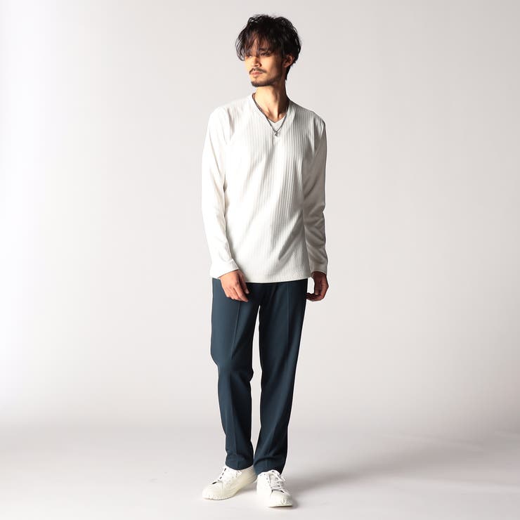 リンクスジャカード Vネックカットソー | NICOLE | 詳細画像3 