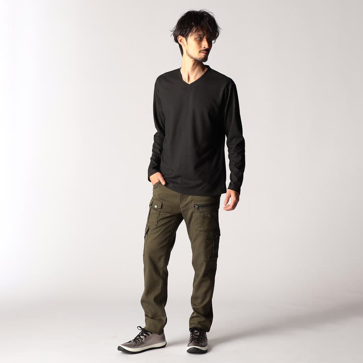 リンクスジャカード Vネックカットソー | NICOLE | 詳細画像4 