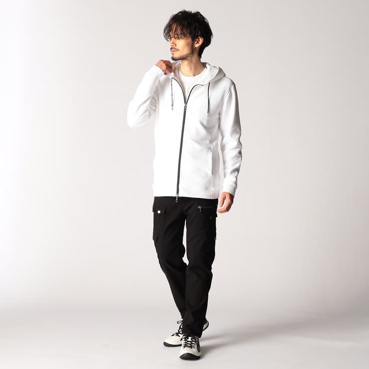 ジオメトリックジャガードフードパーカー | NICOLE | 詳細画像2 