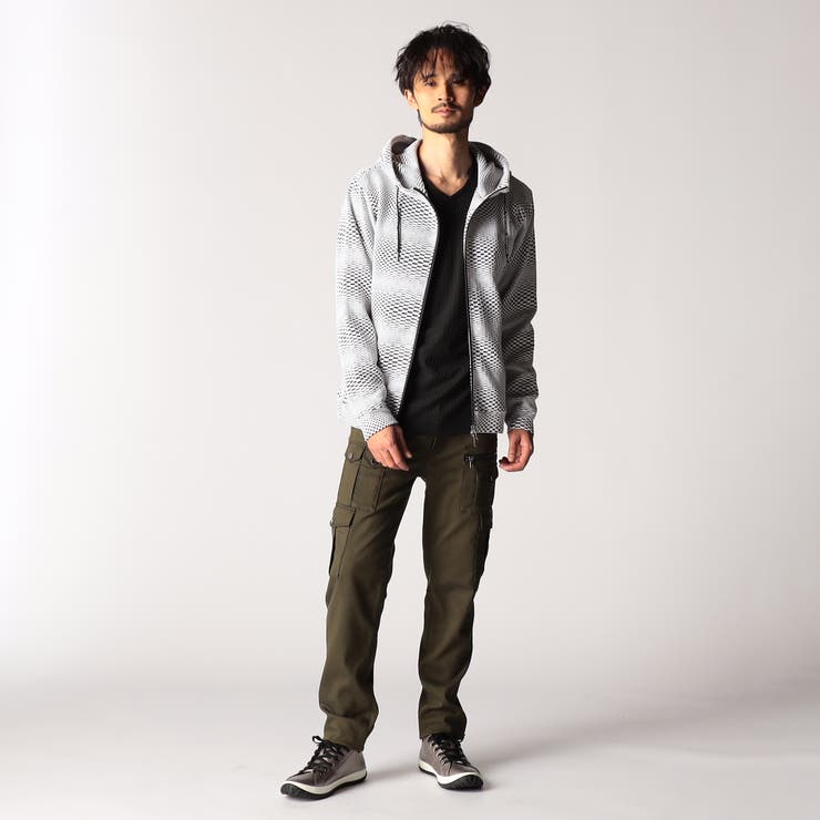 ジオメトリックジャガードフードパーカー | NICOLE | 詳細画像4 