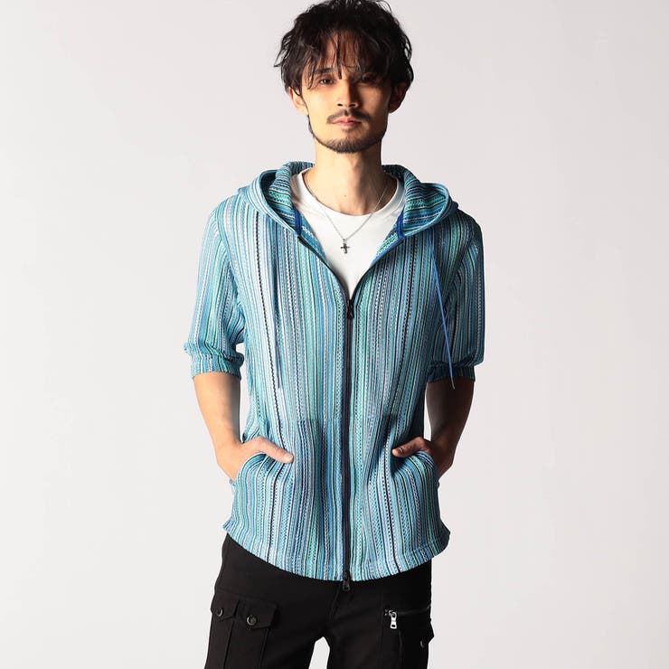 ラッセルレース5分袖フードパーカー | NICOLE | 詳細画像5 