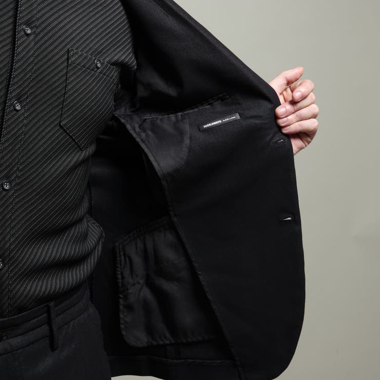 【HIDEAWAYS BLACK】ガムストレッチブライトシャンブレー2Bジャケッ… | NICOLE | 詳細画像13 