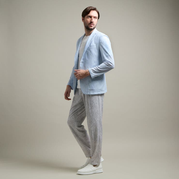 【HIDEAWAYS BLACK】シアージャガードニット2Bジャケット | NICOLE | 詳細画像4 