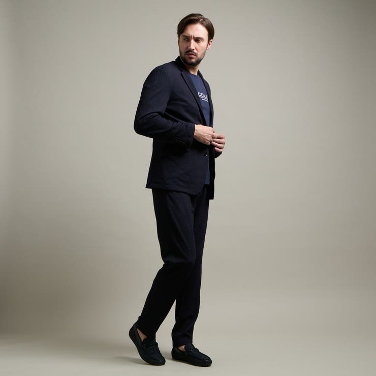 【HIDEAWAYS BLACK】シアージャガードニット2Bジャケット | NICOLE | 詳細画像5 