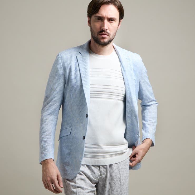 【HIDEAWAYS BLACK】シアージャガードニット2Bジャケット | NICOLE | 詳細画像6 