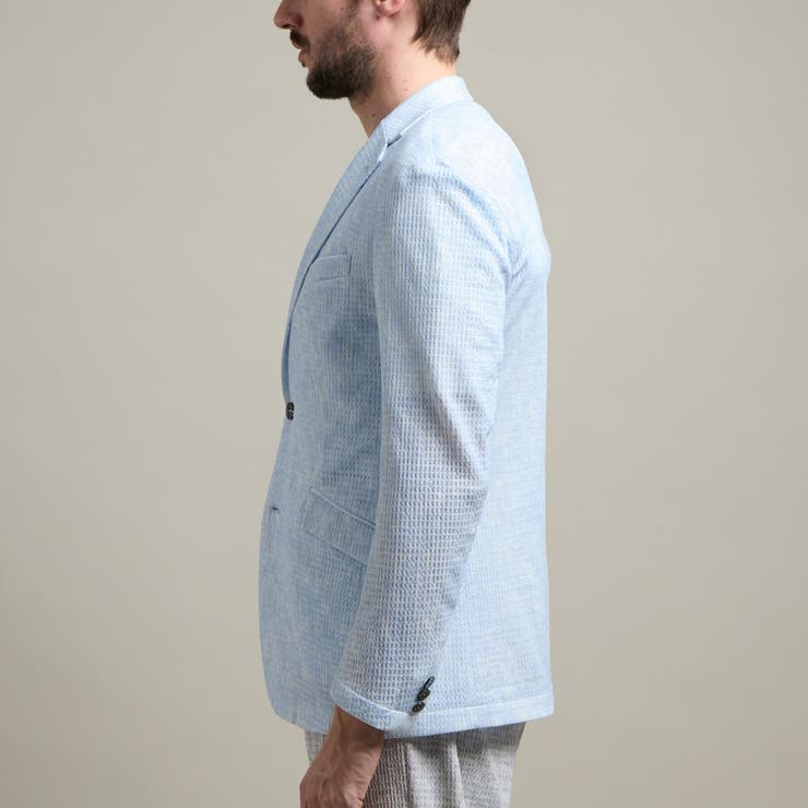 【HIDEAWAYS BLACK】シアージャガードニット2Bジャケット | NICOLE | 詳細画像8 