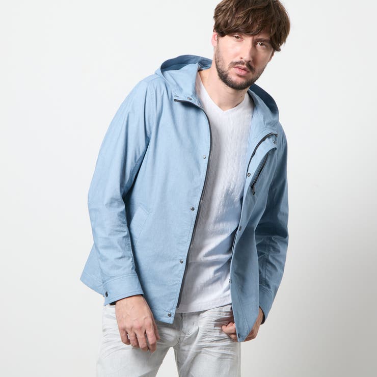 64サックス | ガムストレッチリネン マウンテンパーカー | NICOLE