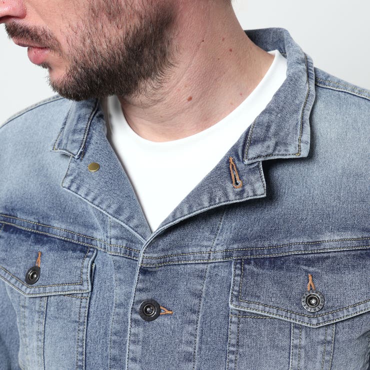 ライトオンスストレッチデニム７分袖Gジャン | NICOLE | 詳細画像12 