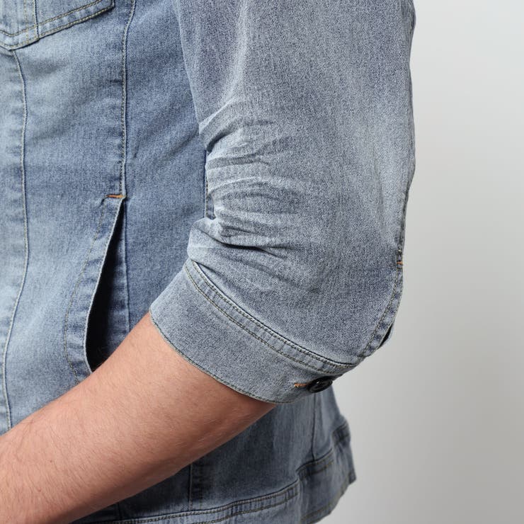 ライトオンスストレッチデニム７分袖Gジャン | NICOLE | 詳細画像16 