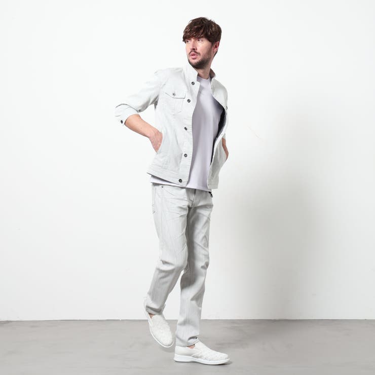 ライトオンスストレッチデニム７分袖Gジャン | NICOLE | 詳細画像4 