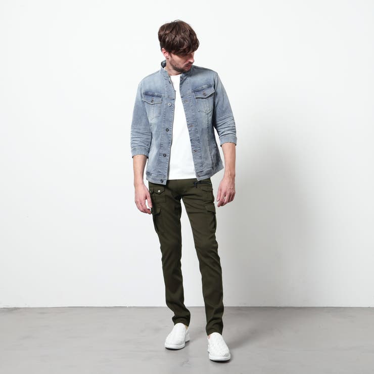 ライトオンスストレッチデニム７分袖Gジャン | NICOLE | 詳細画像5 