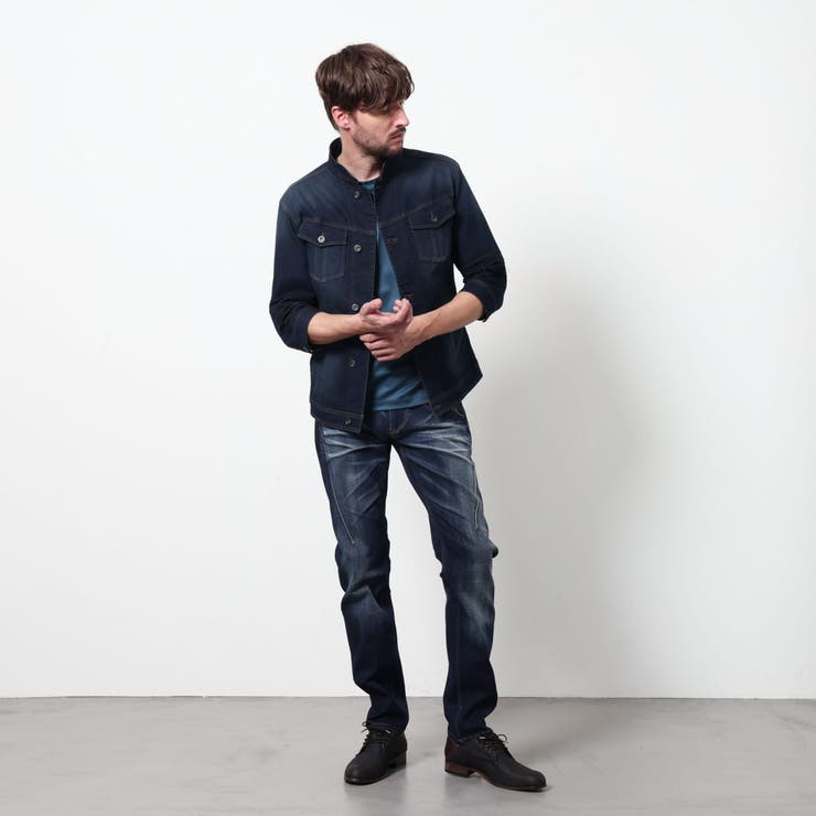 ライトオンスストレッチデニム７分袖Gジャン | NICOLE | 詳細画像6 