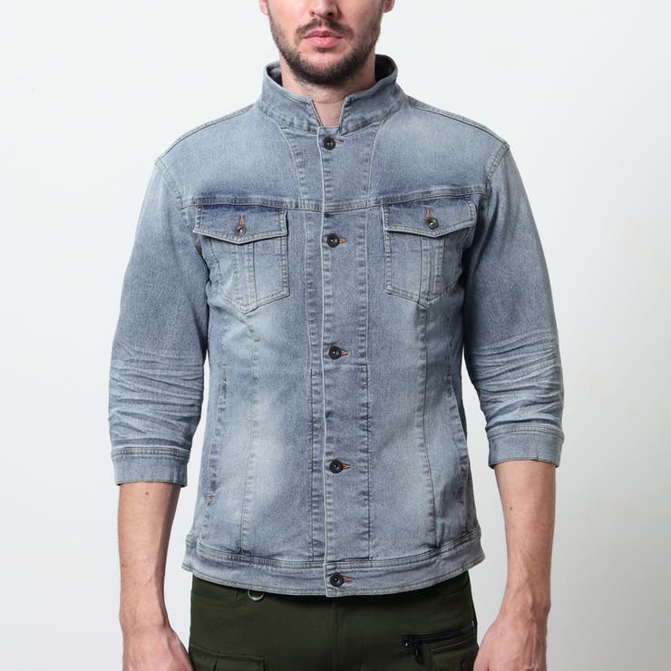 ライトオンスストレッチデニム７分袖Gジャン | NICOLE | 詳細画像7 