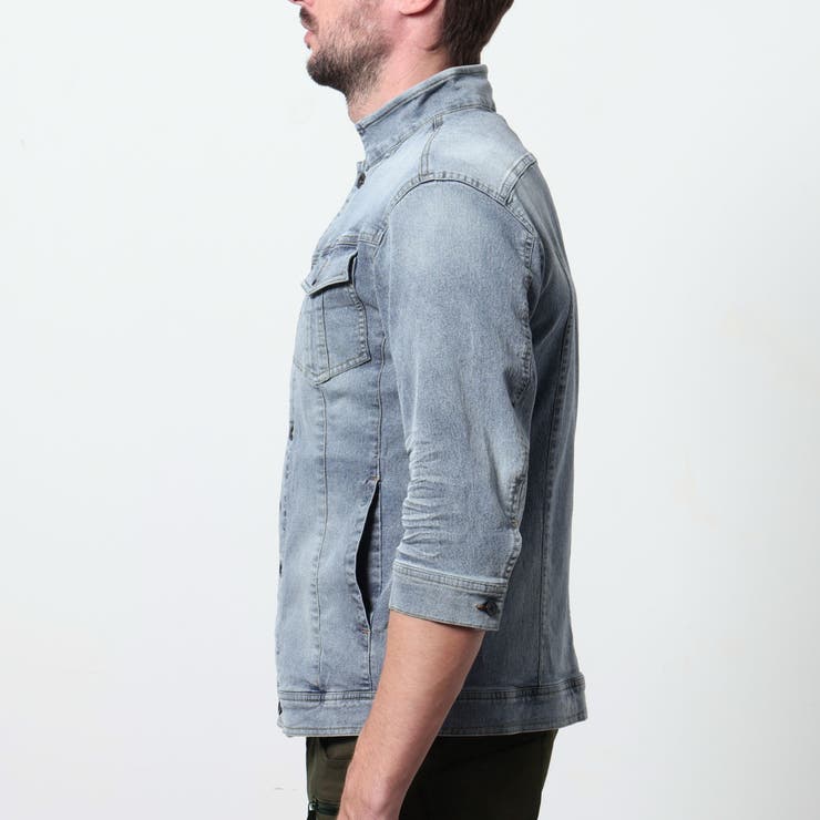 ライトオンスストレッチデニム７分袖Gジャン | NICOLE | 詳細画像8 