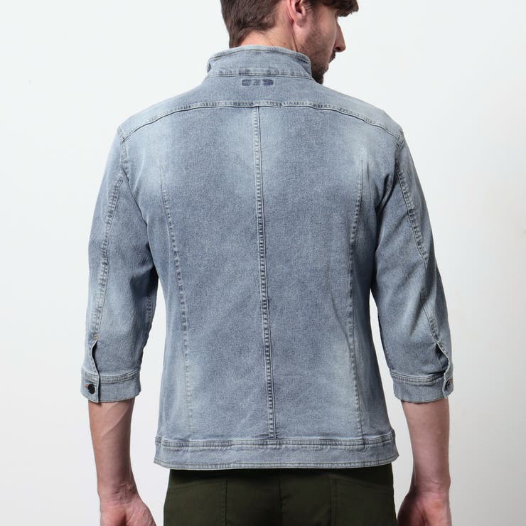 ライトオンスストレッチデニム７分袖Gジャン | NICOLE | 詳細画像9 