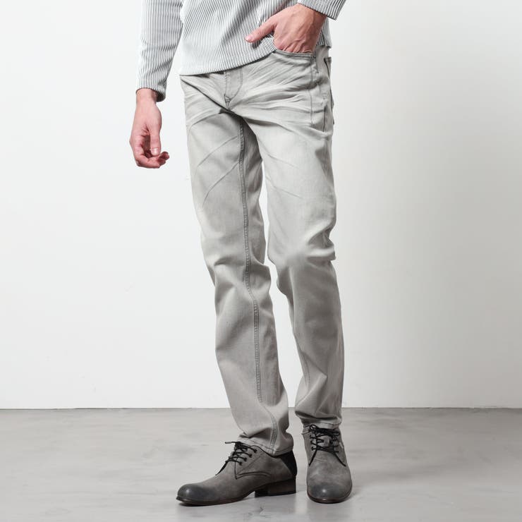 19ライトグレー | ハイパワーストレッチデニムパンツ | NICOLE