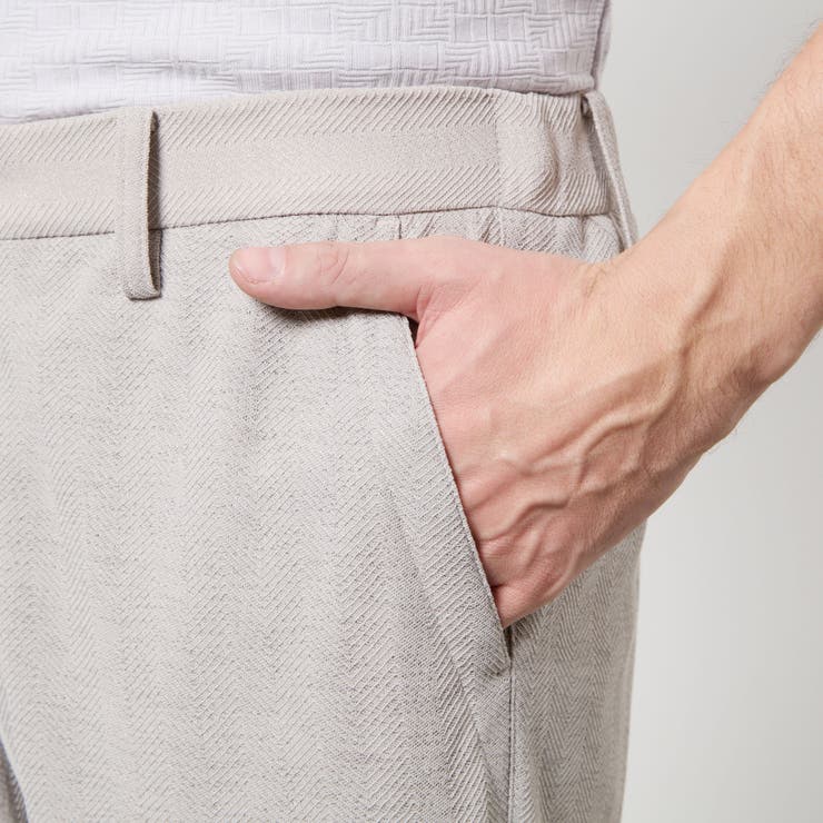 ヘリンボンジャカード イージースラックス | NICOLE | 詳細画像18 