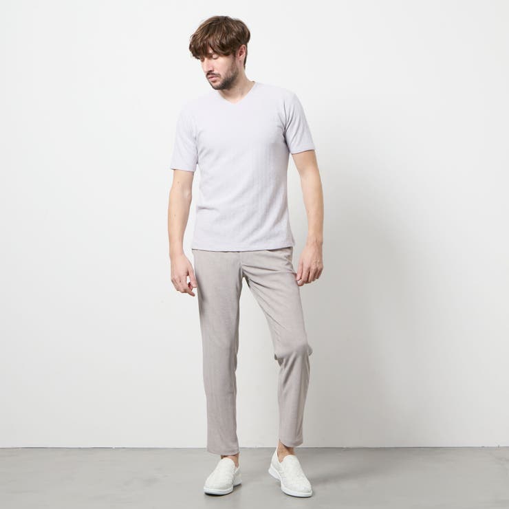 ヘリンボンジャカード イージースラックス | NICOLE | 詳細画像4 