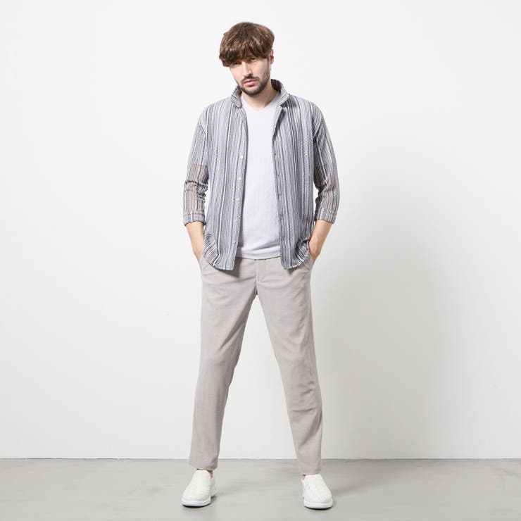 ヘリンボンジャカード イージースラックス | NICOLE | 詳細画像5 