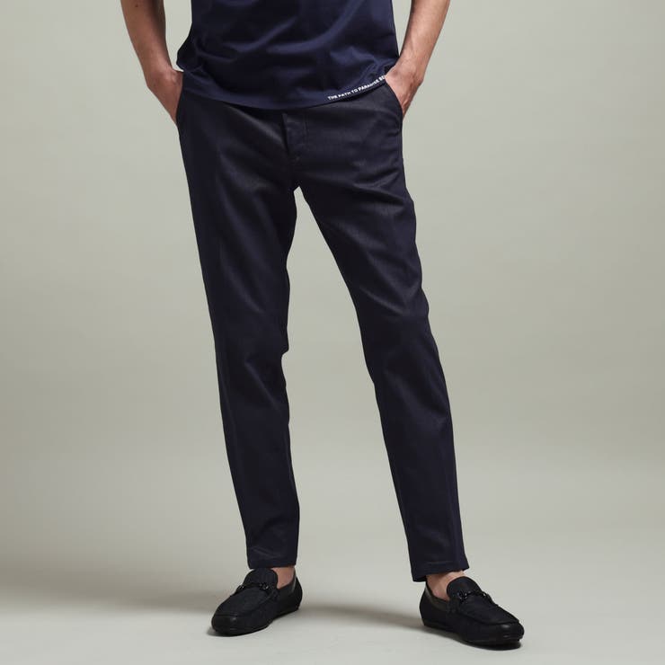 67ネイビー | 【HIDEAWAYS BLACK】ガムストレッチブライトシャンブレー イージース… | NICOLE