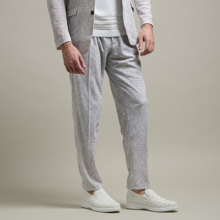 【HIDEAWAYS BLACK】シアージャガードニット イージースラックス | NICOLE | 詳細画像4 