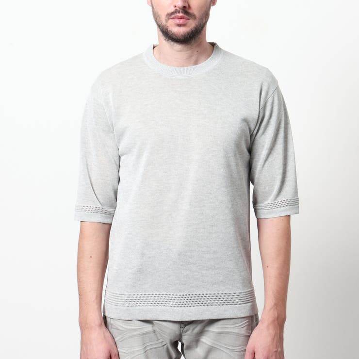 ハイゲージ5分袖サマーニット | NICOLE | 詳細画像6 