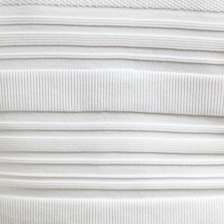 【HIDEAWAYS BLACK】切り替えタックボーダー半袖ニット | NICOLE | 詳細画像12 