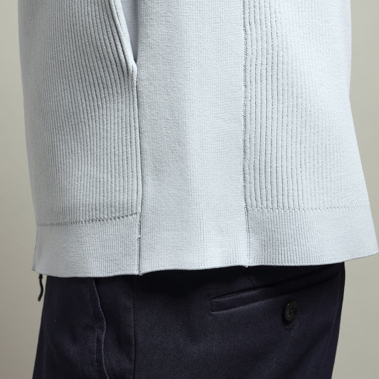【HIDEAWAYS BLACK】フルジップスタンドニットブルゾン | NICOLE | 詳細画像12 
