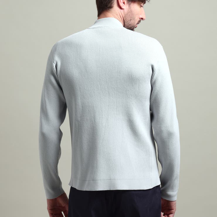 【HIDEAWAYS BLACK】フルジップスタンドニットブルゾン | NICOLE | 詳細画像13 