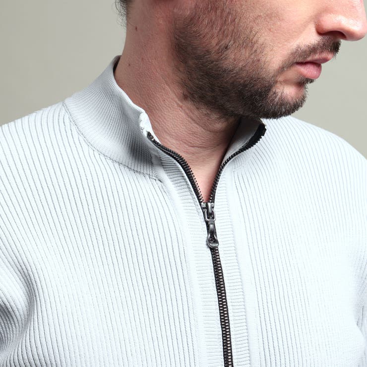 【HIDEAWAYS BLACK】フルジップスタンドニットブルゾン | NICOLE | 詳細画像14 