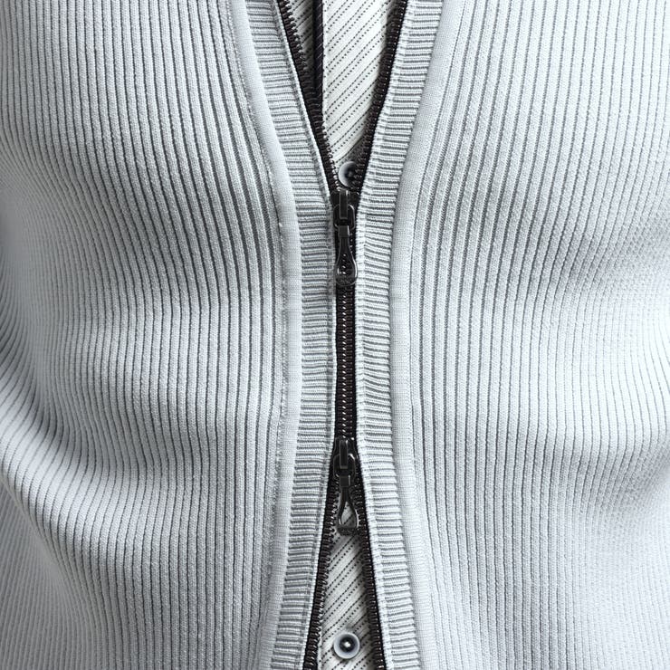 【HIDEAWAYS BLACK】フルジップスタンドニットブルゾン | NICOLE | 詳細画像15 