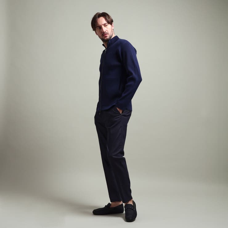 【HIDEAWAYS BLACK】フルジップスタンドニットブルゾン | NICOLE | 詳細画像5 