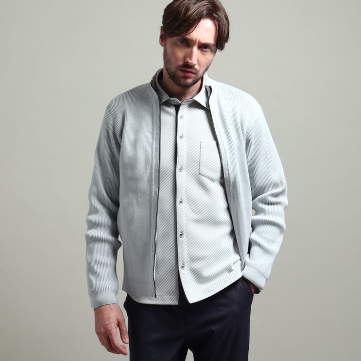 【HIDEAWAYS BLACK】フルジップスタンドニットブルゾン | NICOLE | 詳細画像6 