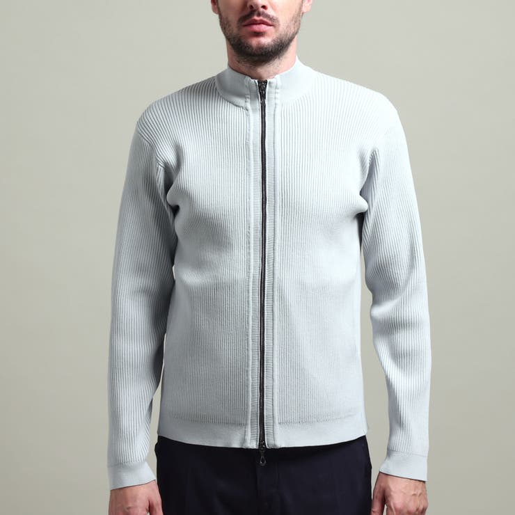 【HIDEAWAYS BLACK】フルジップスタンドニットブルゾン | NICOLE | 詳細画像7 