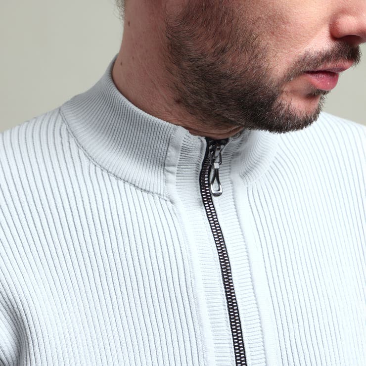 【HIDEAWAYS BLACK】フルジップスタンドニットブルゾン | NICOLE | 詳細画像8 