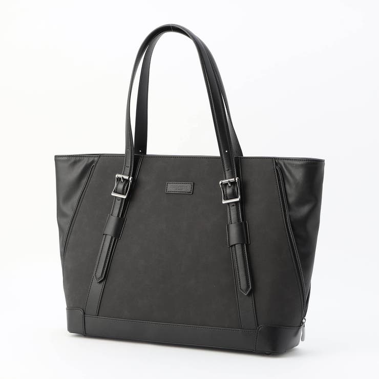 49ブラック | サイドジップトートバッグ | NICOLE