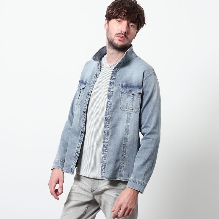 60ブルー | スーパーライトオンスデニムGジャン | NICOLE