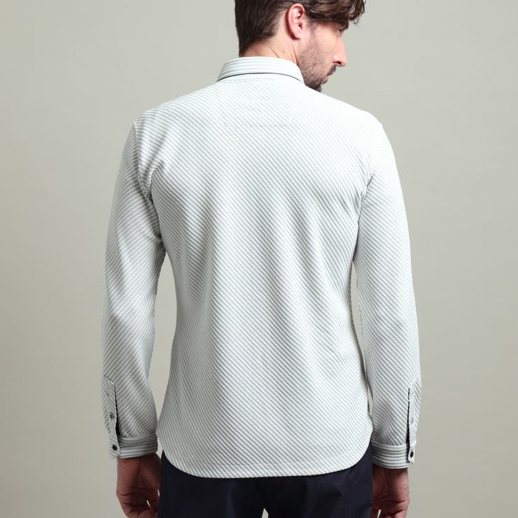 【HIDEAWAYS BLACK】ブライトタックバイヤスレギュラーカラーシャツ | NICOLE | 詳細画像10 