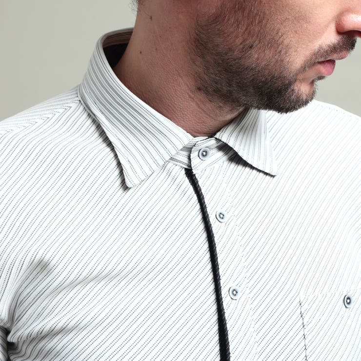 【HIDEAWAYS BLACK】ブライトタックバイヤスレギュラーカラーシャツ | NICOLE | 詳細画像11 